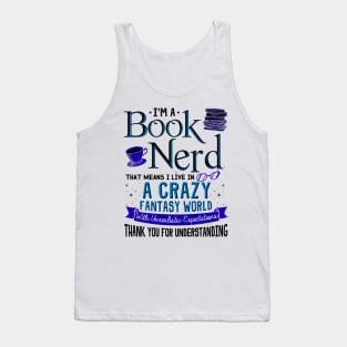 Book Nerd Funny Gift Tank Top